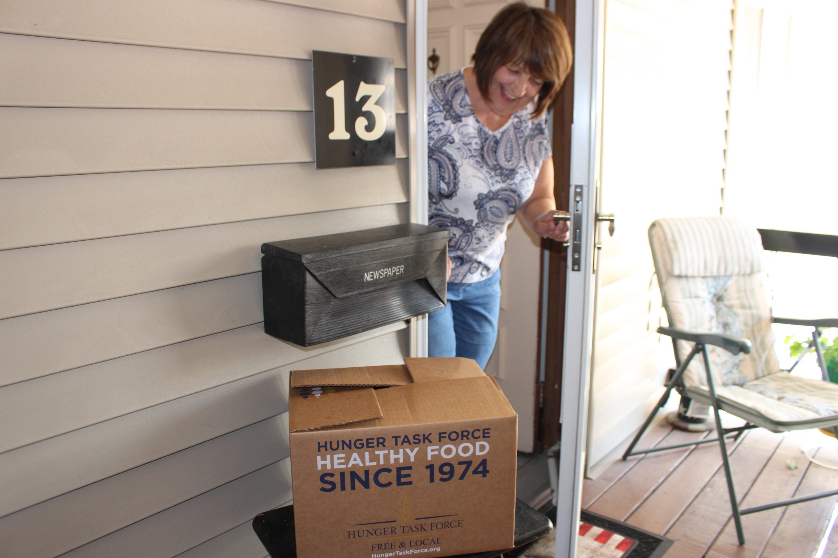 Stockbox delivery to senior with DoorDash