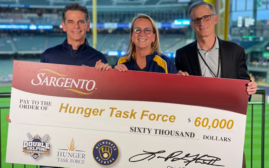 Sargento and Hunger Task Force Partner with the Milwaukee Brewers to raise $60,000 to feed those in need