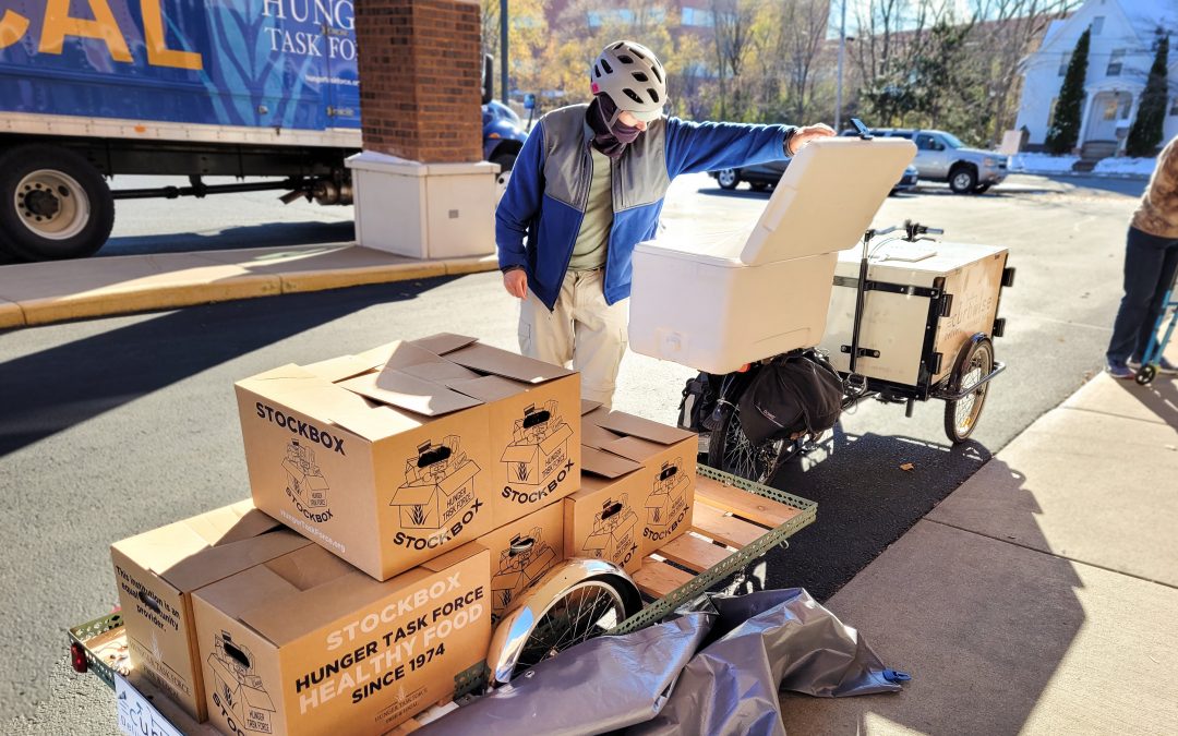 Hunger Task Force rolls out Stockbox program to new Wisconsin county with aid of delivery “spokes-person”