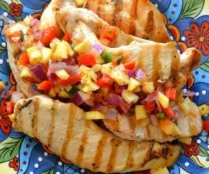 Chicken with Crunchy Apple Salsa