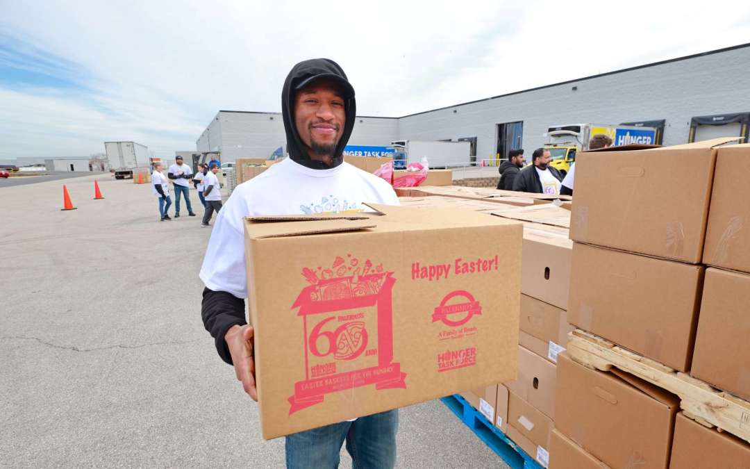 Hunger Task Force and Palermo’s Pizza Distribute 600 “Easter Baskets for the Hungry” to Local Families in Need