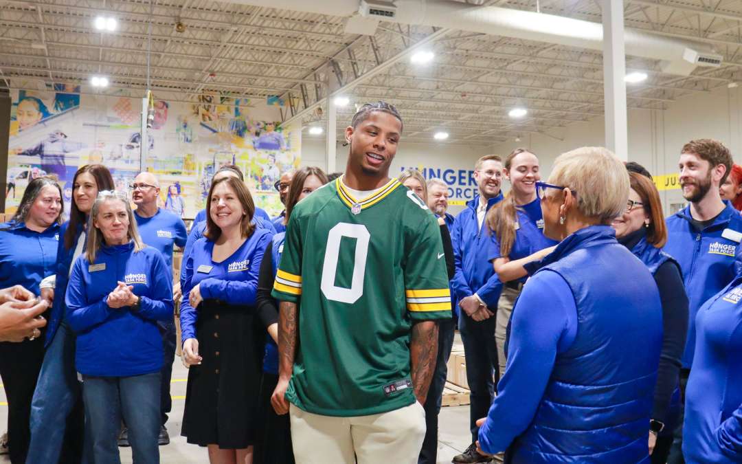 Hunger Task Force Celebrates Touchdowns for Hunger Success with Sargento and Packers Wide Receiver Matthew Golden