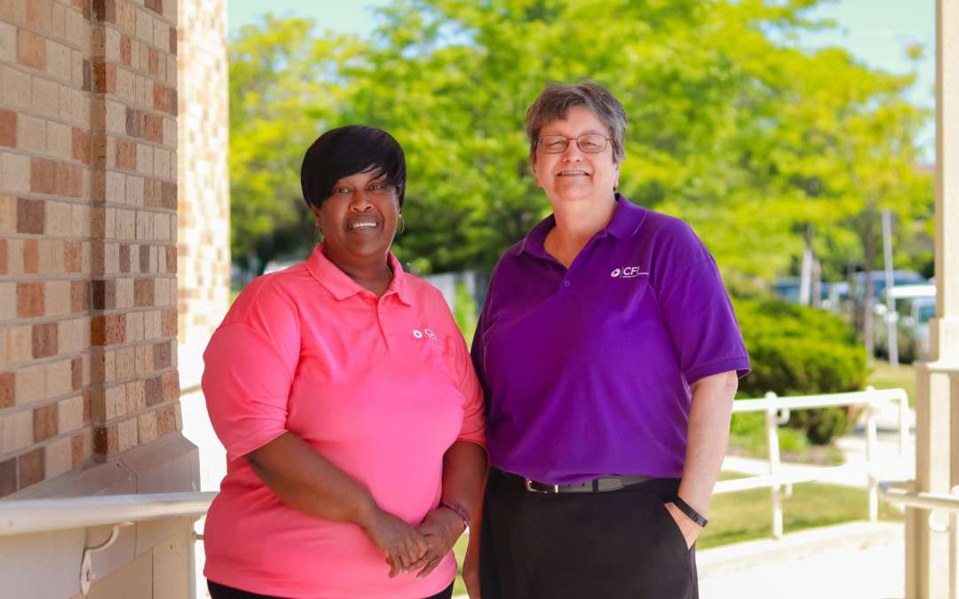 Jean Allen and Janet Grochowski from CFI Feed Local Kids Through the Summer Meals Program